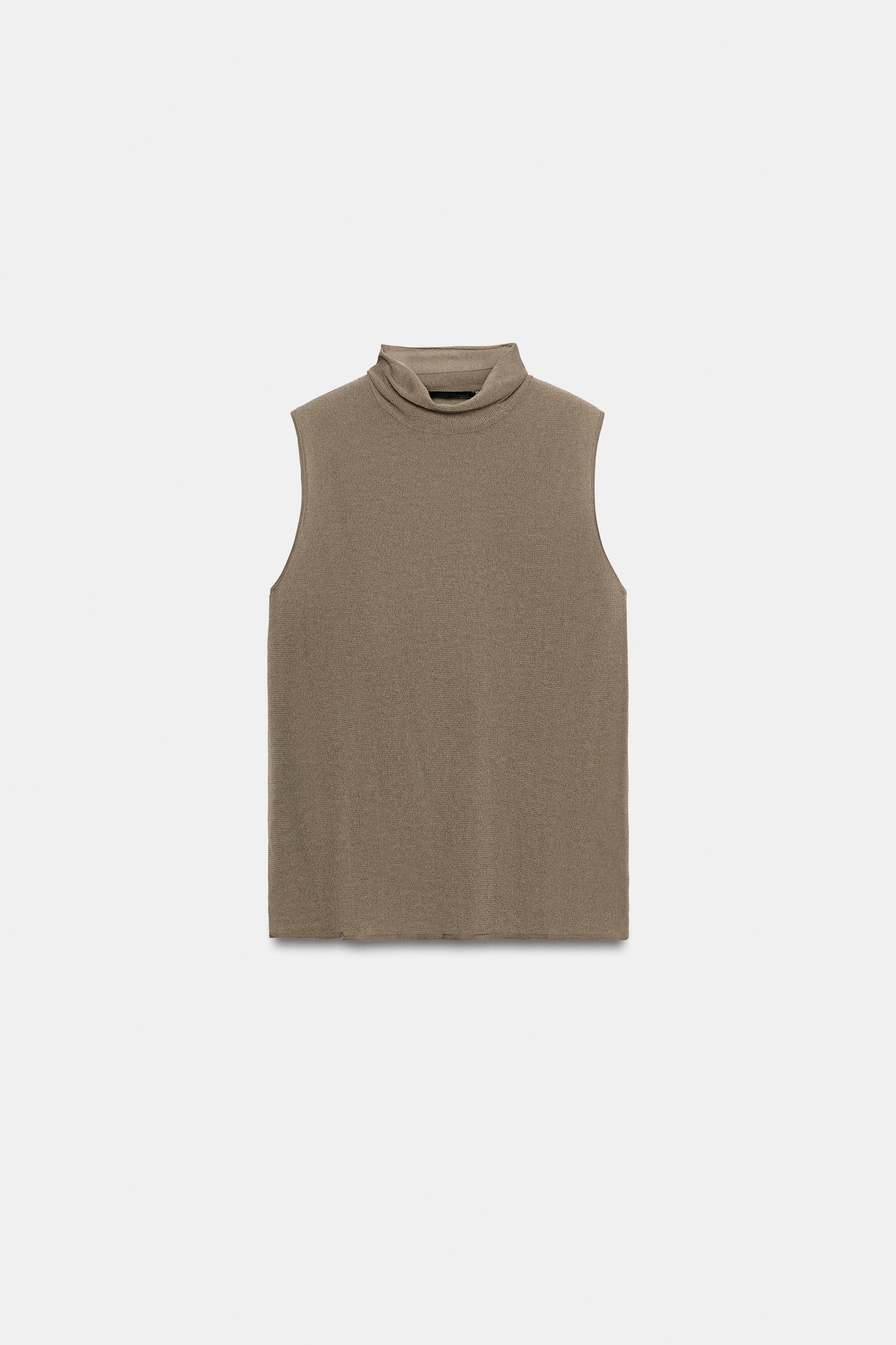 FINE KNIT HIGH NECK TOP
